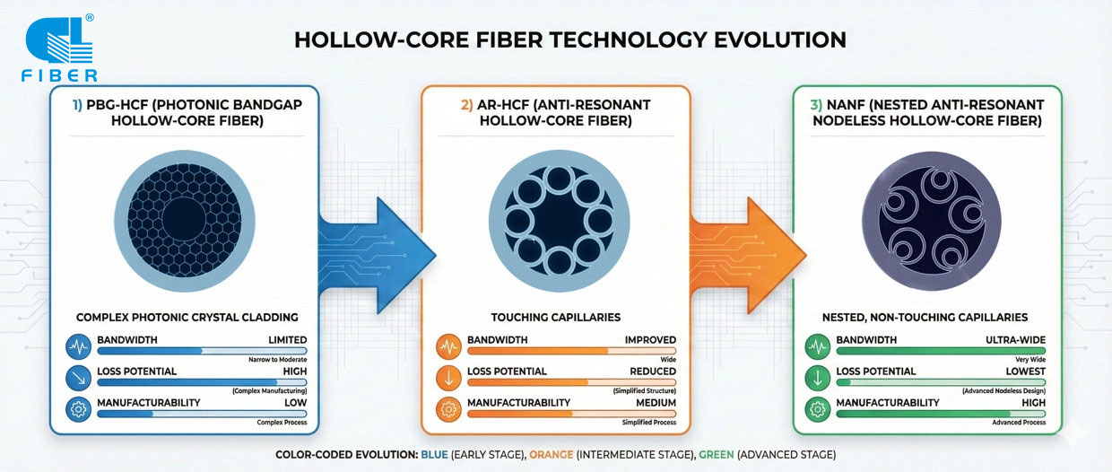 Hollow core fiber (HCF)