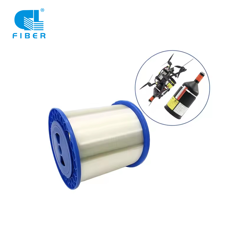  G657A2 Bare Optical Fiber Spool Single-Mode 0.2mm 0.25mm 0.27mm Fpv Drones Uav Drone Fiber