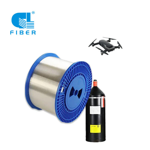  50.4km Optical Fiber SMF G657A2 0.25mm PVC Uav Bare Optical Fiber