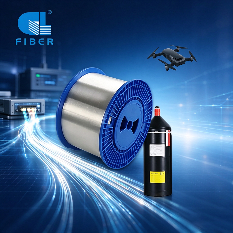  G657A2 50.4km Bare Optical Fiber Spool Single Mode Fiber 0.2mm 0.25mm for Fpv Drones